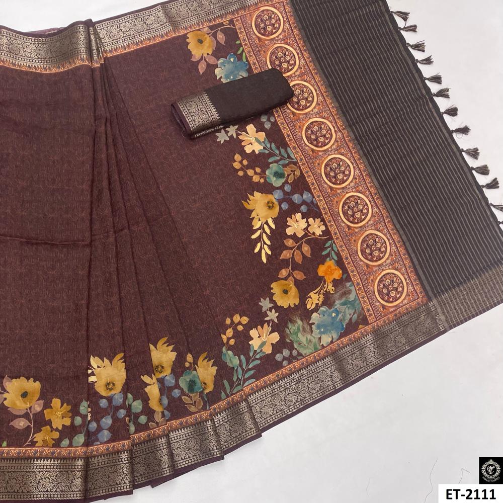 Royal Ancient Brown Saree