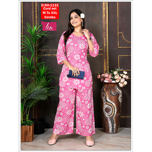 Ladies Coord Set - Color: Multicolor