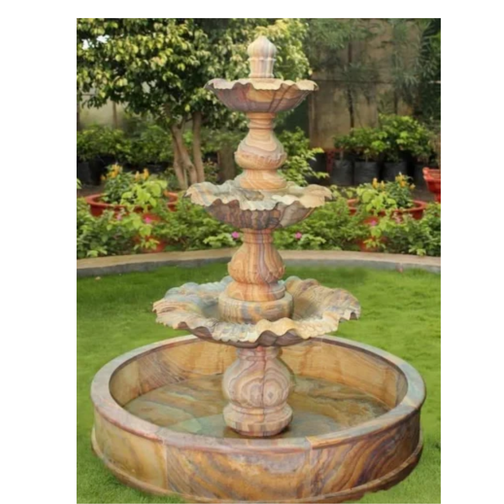 Outdoor Sandstone Marble Fountain