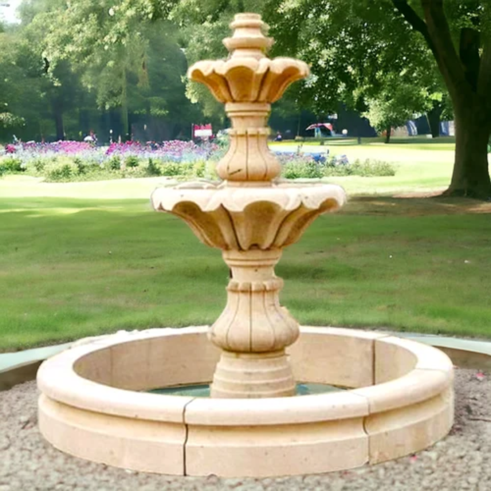 Outdoor Sandstone Marble Fountain