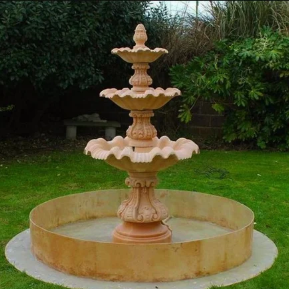 Outdoor Sandstone Marble Fountain