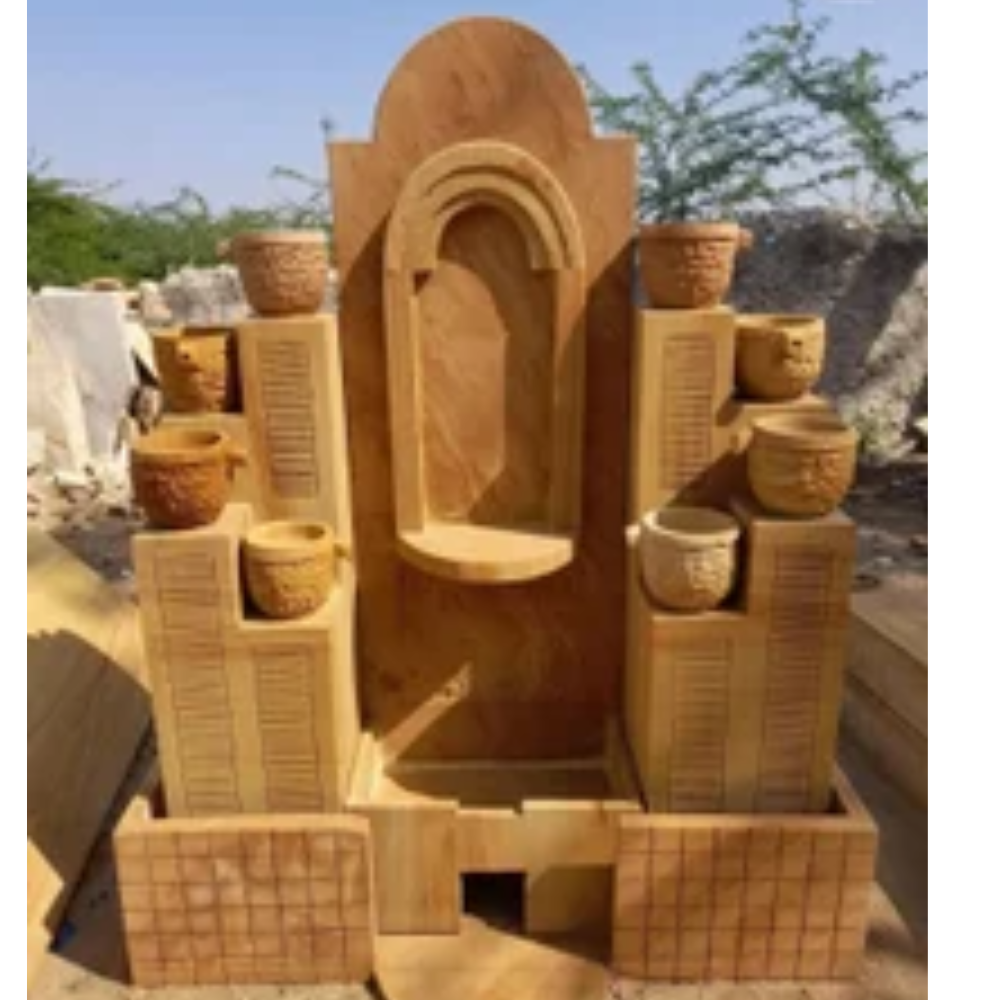 Teakwood Sandstone Water Fountain