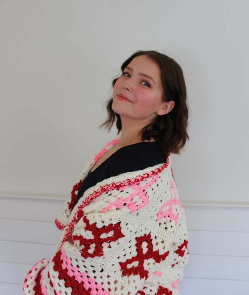 Beautiful Granny Square White Handmade Crochet Jacket For Women