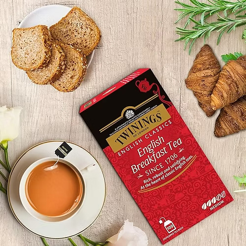 Twinings Premium Black English Breakfast Tea - Color: Brown