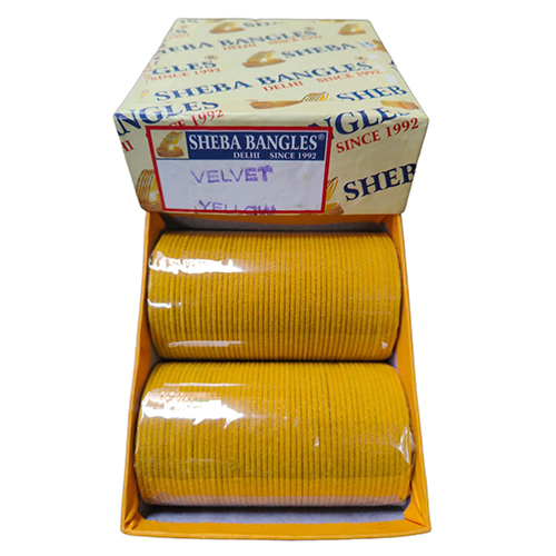 Velvet Yellow Bangles