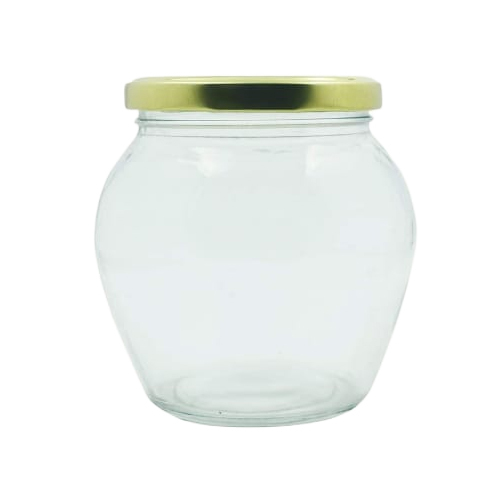 Small Matki Glass Jar - Color: Transparent