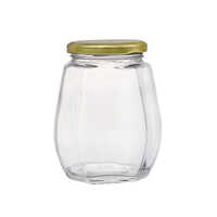 Octagonal Glass Jar