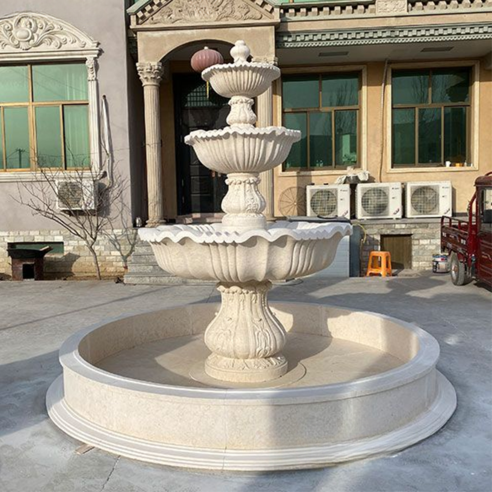 Stylish Tier Stone Fountain