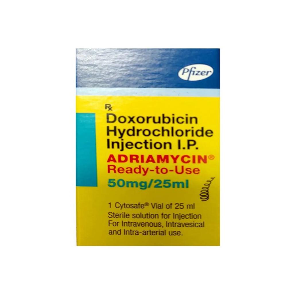 Adriamycin Doxorubicin Hydrochloride 50mg Injection - Origin: India