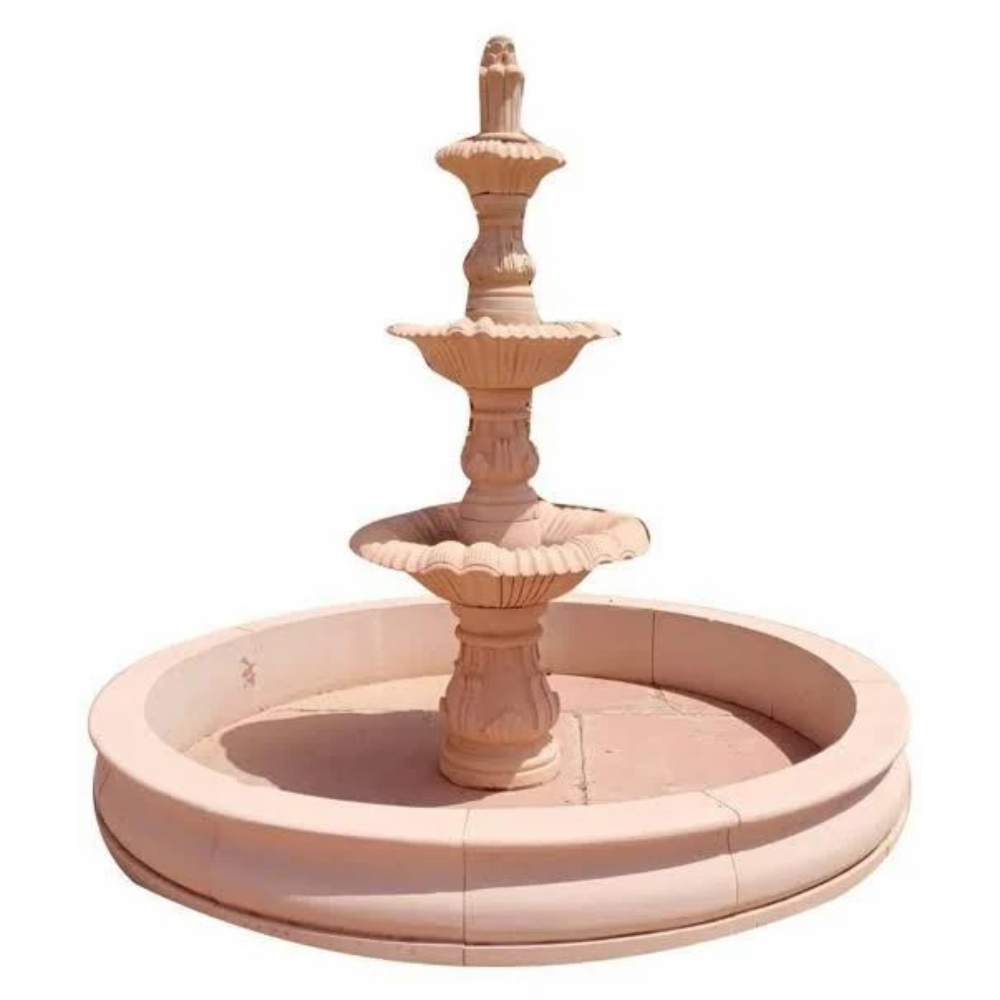 Red Stone Water Fountain