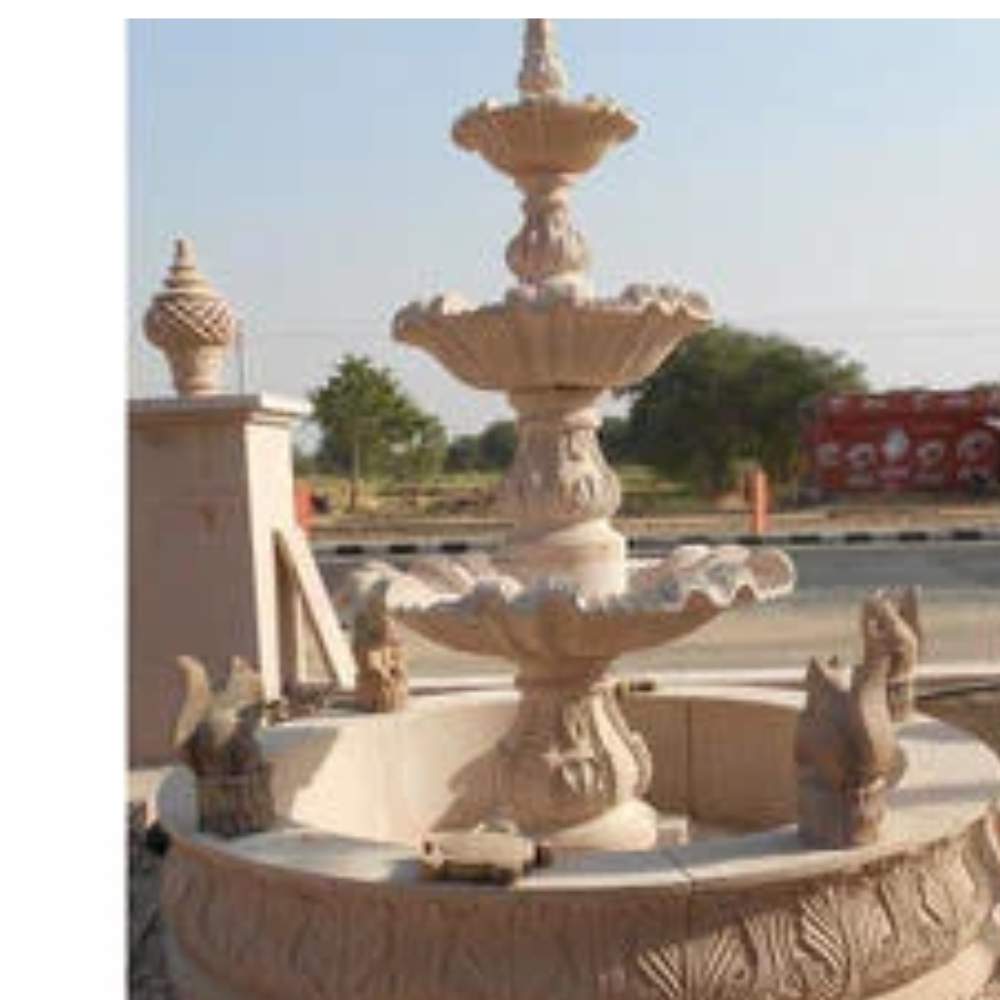 Red Stone Water Fountain