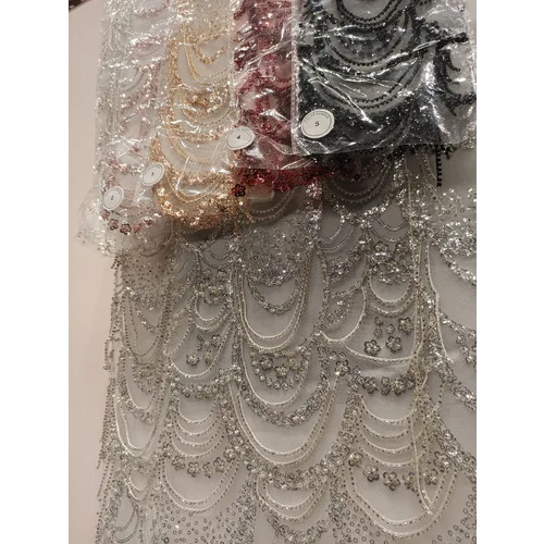 Net Hand Embroidery Fabric