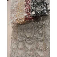 Net Hand Embroidery Fabric - Attributes: Light In Weight