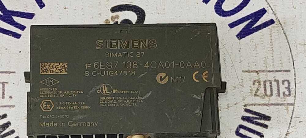 Siemens 6se7 138-4ca01-0aa0 - Used Condition | High Performance Drive Controller, Reliable Operation, Industrial Automation Compatibility