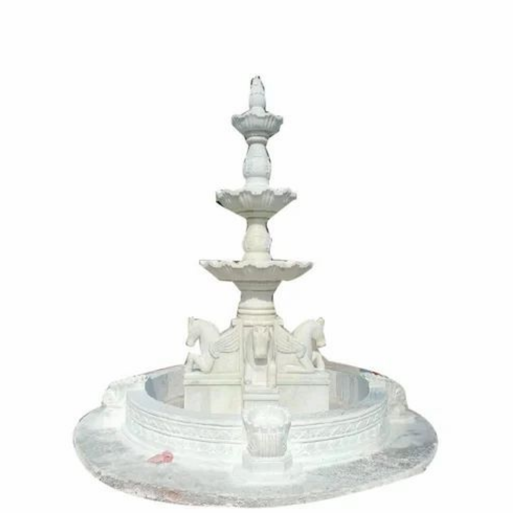 Marble 3 tier water fountain
