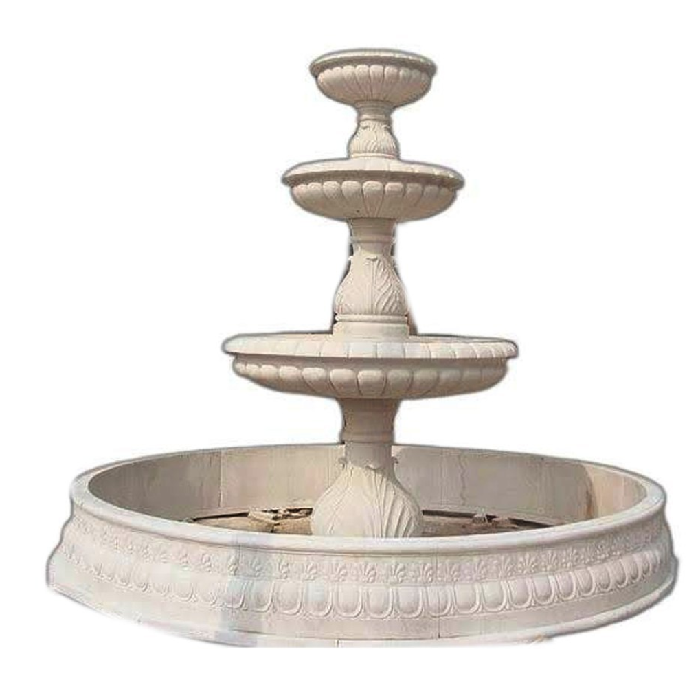 Marble 3 tier water fountain