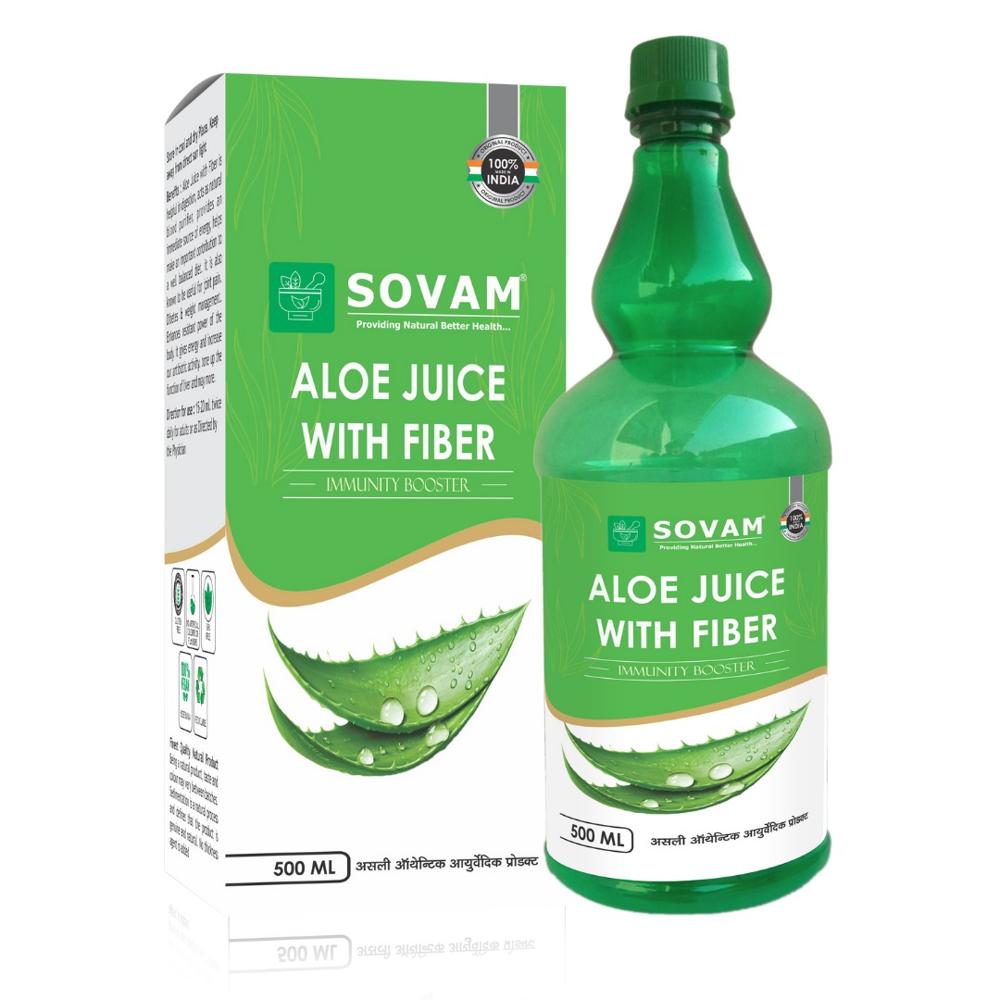 Aloe Juice with Fiber 500ml Ayurvedic Tonic