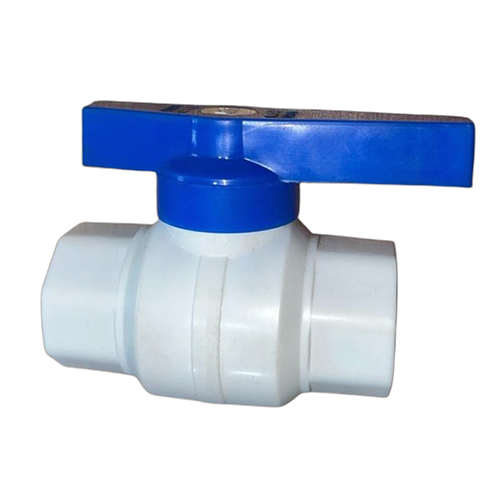 Solid Ball Valve Long Handle New White