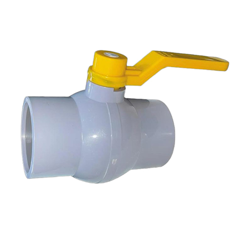 Solid Ball Valve Long Handle M.S. Plate Gray