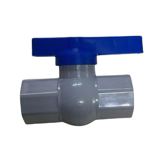 RPVC Solid Ball Valve Plain Long Handle New Gray