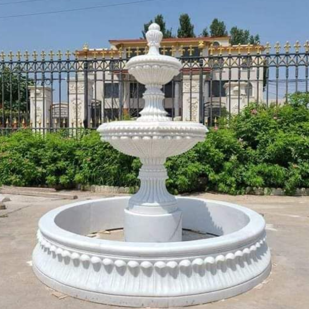 Stylish Outdoor Marble Fountain