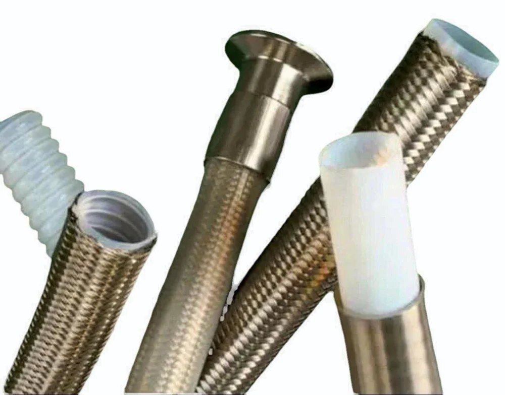 Ptfe Rubber Cotted Hose - Color: Grey