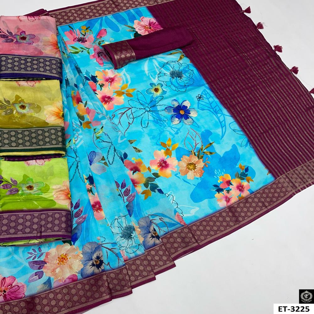  Floral Printed Saree