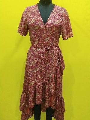 Round frill kimono