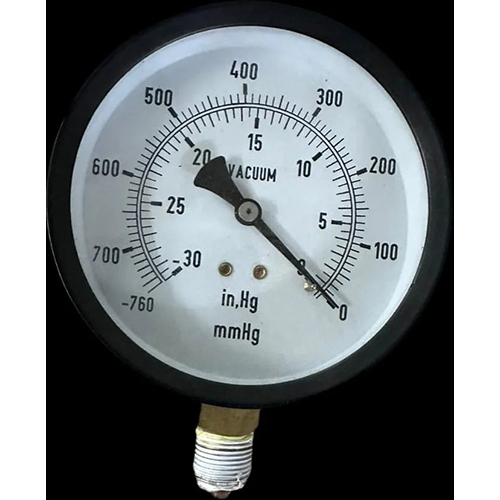 Commercial Vaccum Gauge - Color: Black And White