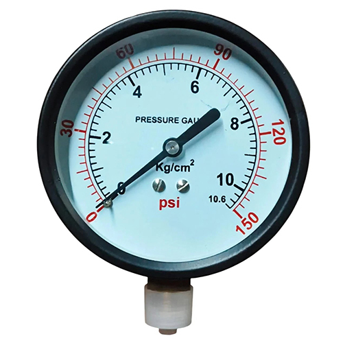 Commercial Pressure Gauge - Color: Black And White