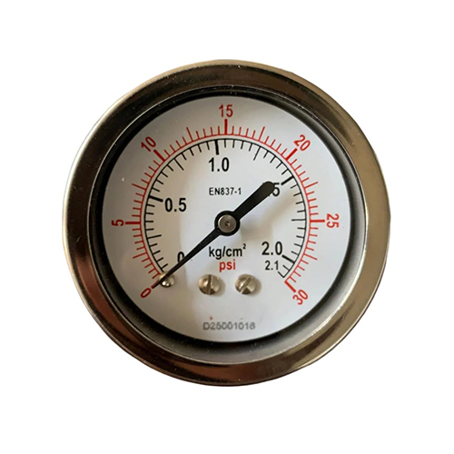 Glycerine Filled Pressure Gauge - Color: Silver