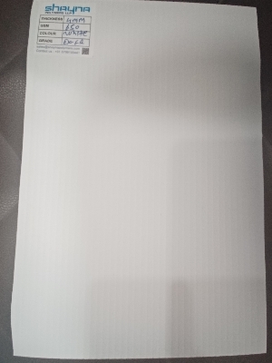 Pp Corrugated 4Mm 650 Gsm Fire-Retardant - Color: White