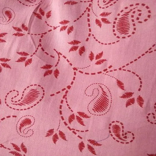 Pink Cotton Shirting Fabric