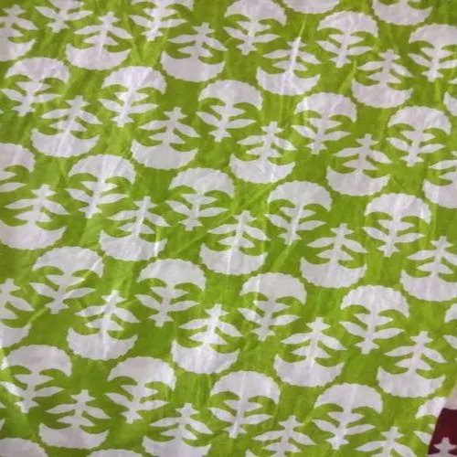 Natural Print Block Shirting Fabric