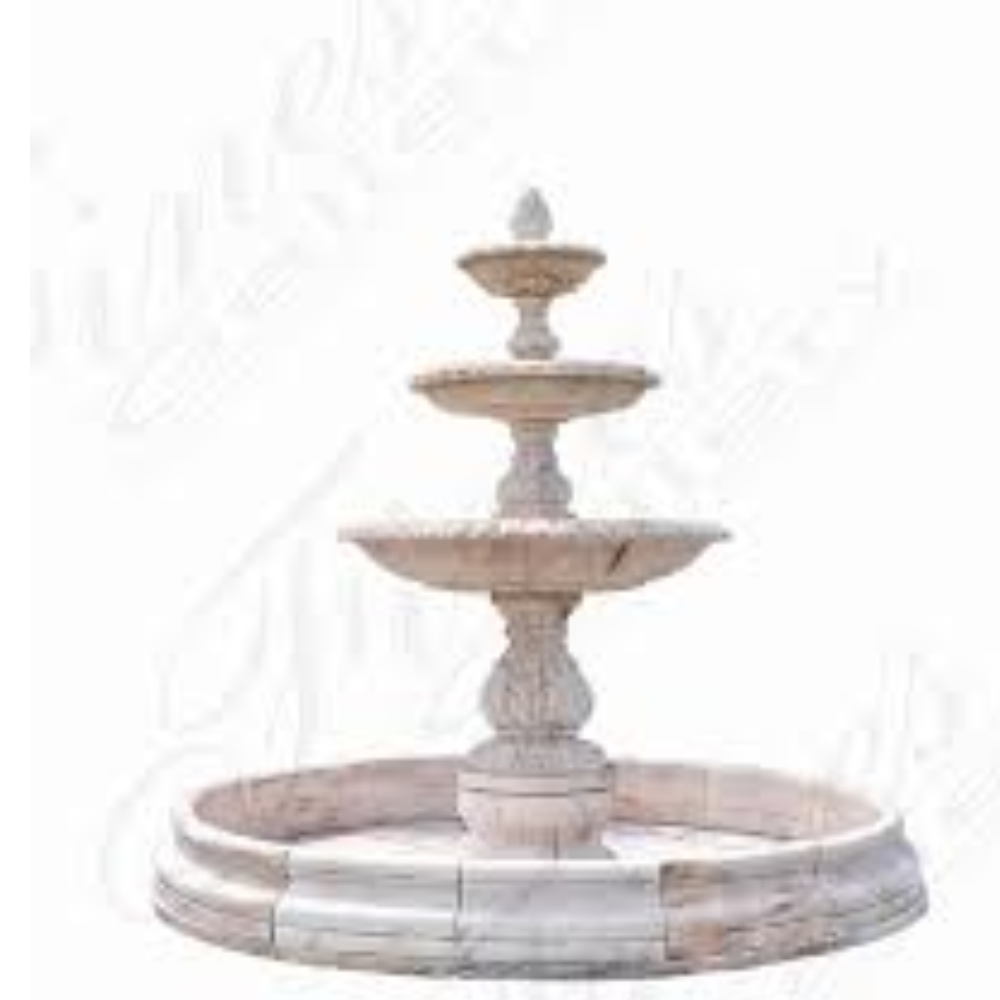 gorgeous outdoor marble fountain