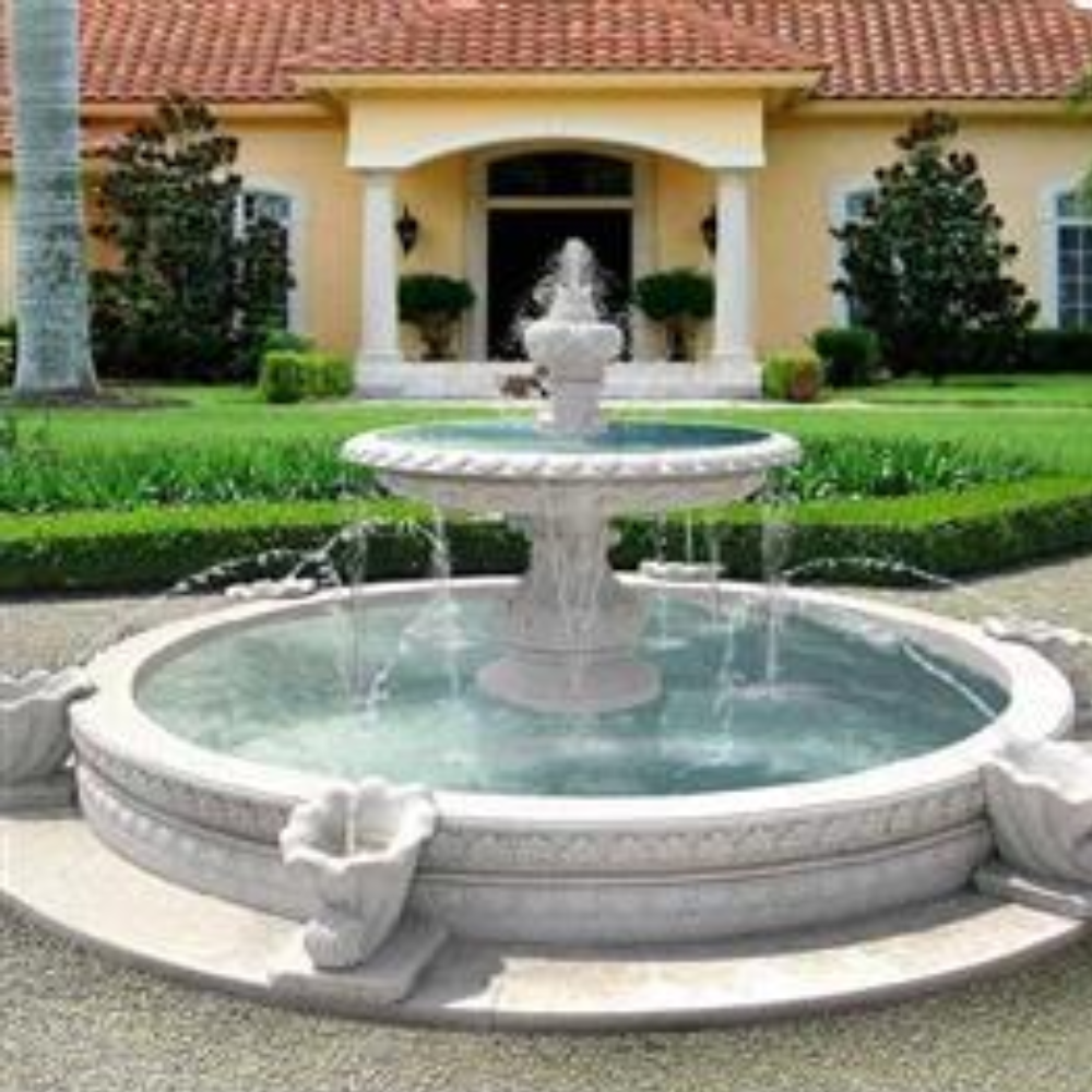 gorgeous outdoor marble fountain