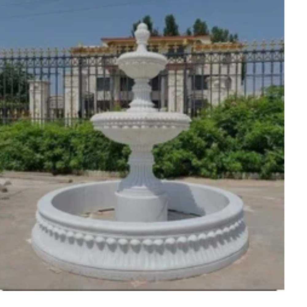 gorgeous outdoor marble fountain