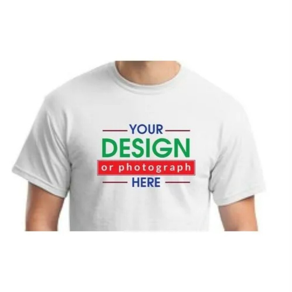 Customized Mens Half Sleeves Printed T-Shirt - Color: Multicolor