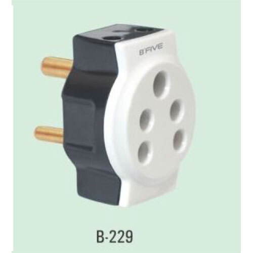 Multi Plug | 5 Pin Multi Plug -B229 - Color: White And Black