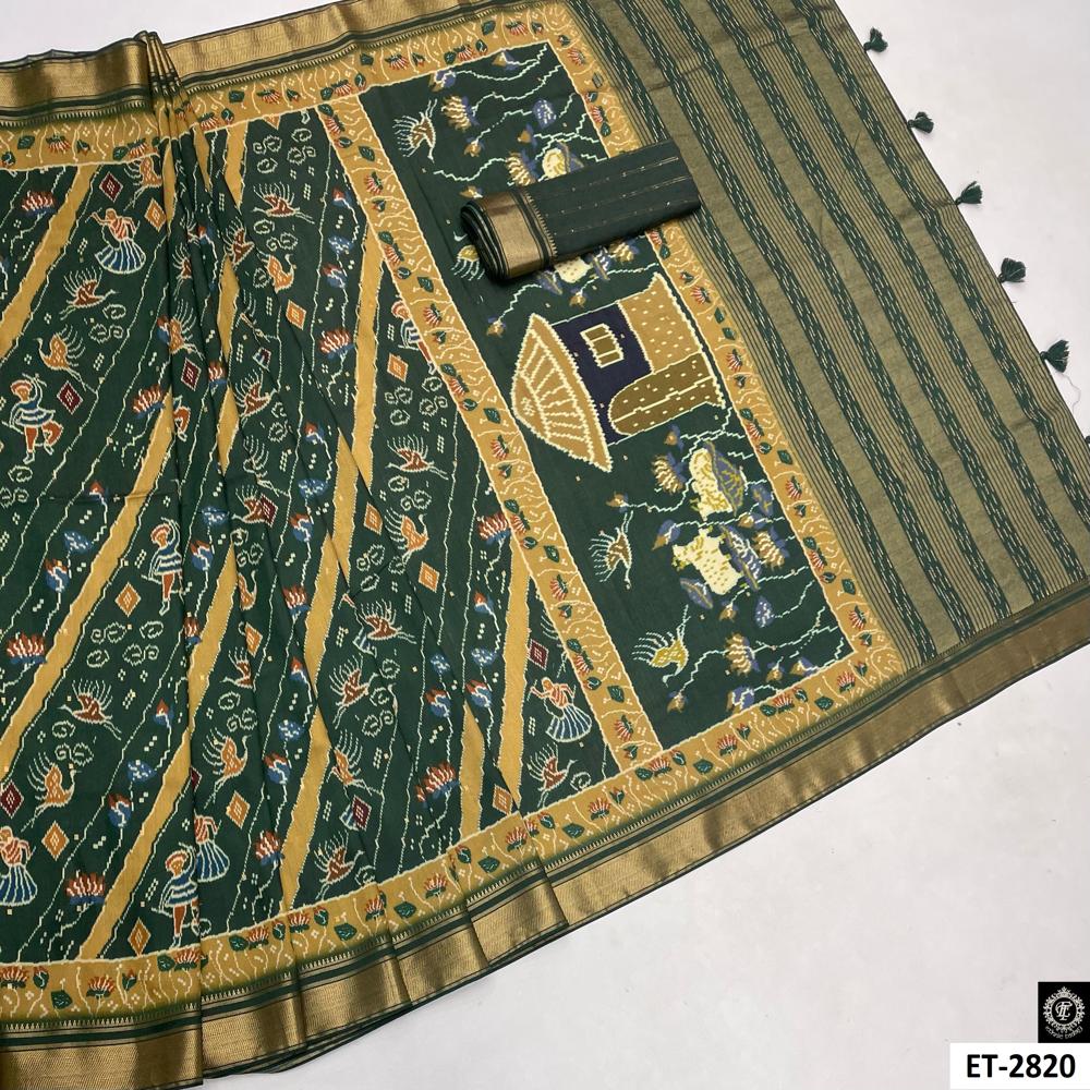 Mal Cotton Butti Work Saree