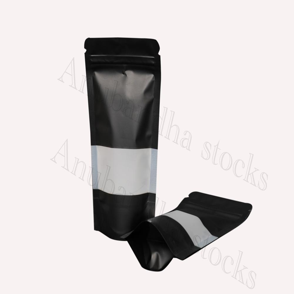 Standup Zip Up Pouch - Color: White