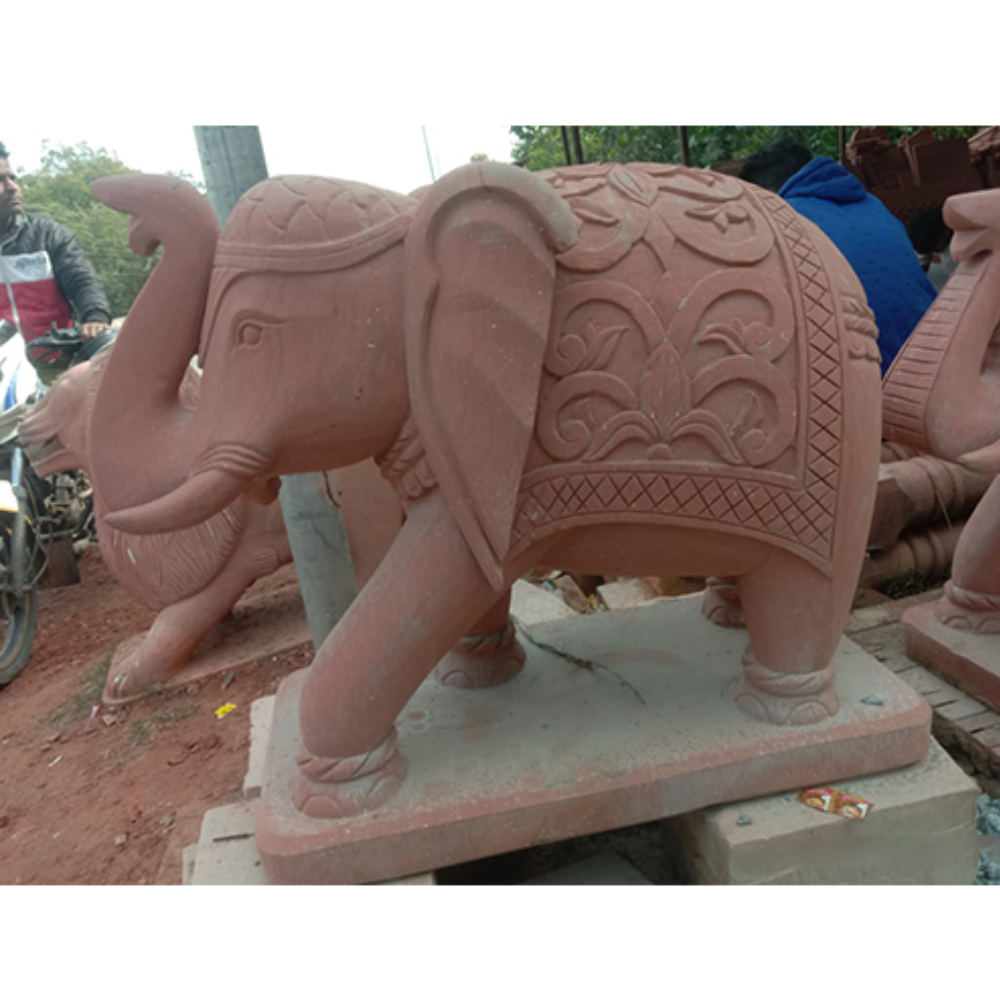 Sandstone Stylish Statue - Color: White