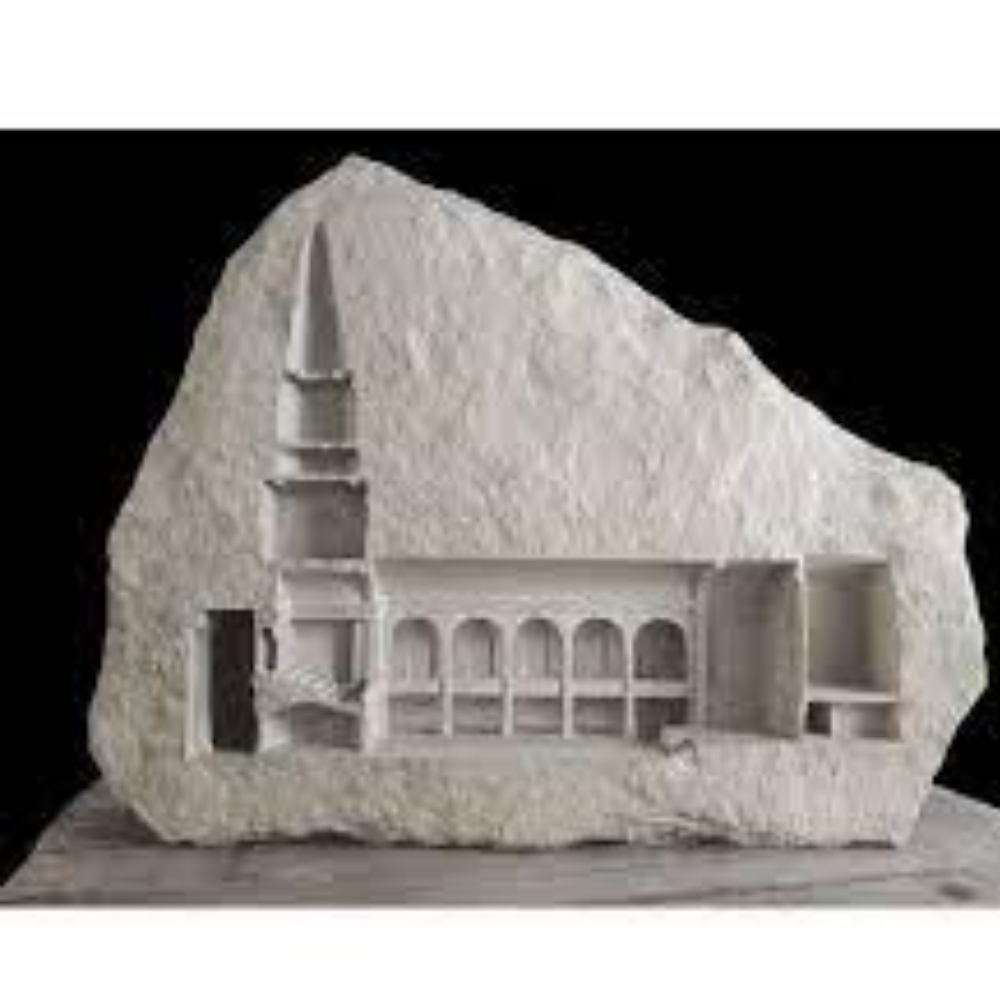 Sandstone Stylish Statue - Color: White