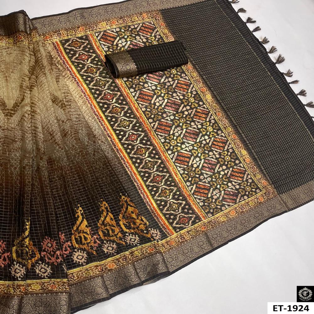 Geometric Motifs Saree
