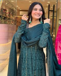 heavy embroidery kurti set