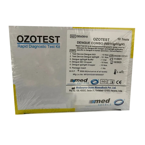 Ozotest Dengue Combo NS1+IgG-IgM Rapid Test