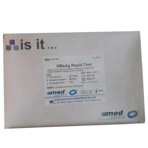 Hbsag Rapid Card Medsource Ozone Test - Feature: Disposable