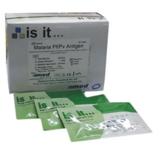 Malaria Pf Pv Antigen Test Kit - Material: Plastic