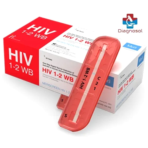 Meril Hiv 1&2 Rapid Test Kit - Color: Red