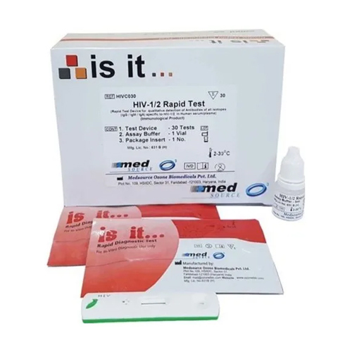 Hiv 1-2 Rapid Test Kit - Material: Plastic